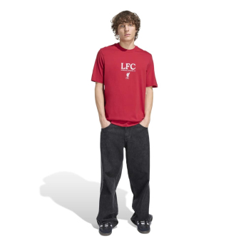 FC Liverpool férfi póló SLab graphic red