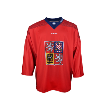 Jégkorong képviselet hoki mez Czech republic David Pastrňák 2025/2026 CCM Fandres replica red