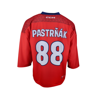 Jégkorong képviselet hoki mez Czech republic David Pastrňák 2025/2026 CCM Fandres replica red