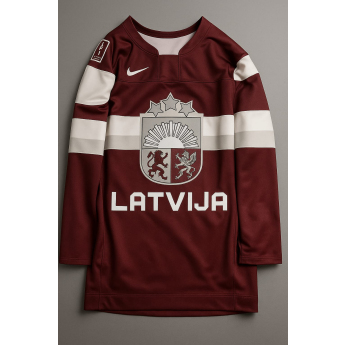 Jégkorong képviselet hoki mez Latvia NIKE IIHF World Championships replica