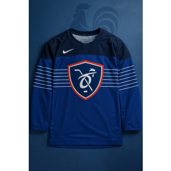 Jégkorong képviselet hoki mez France NIKE IIHF World Championships replica