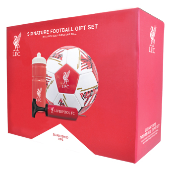 FC Liverpool foci szett water bottle - hand pump - size 5 ball