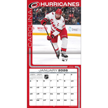 Carolina Hurricanes naptár 2026 Wall
