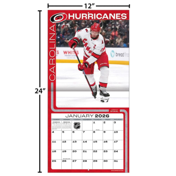 Carolina Hurricanes naptár 2026 Wall