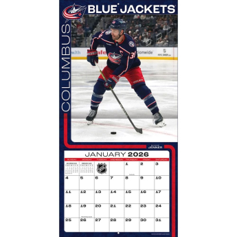 Columbus Blue Jackets naptár 2026 Wall