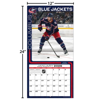 Columbus Blue Jackets naptár 2026 Wall