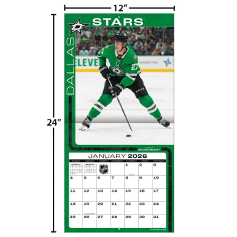Dallas Stars naptár 2026 Wall