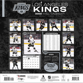 Los Angeles Kings naptár 2026 Wall