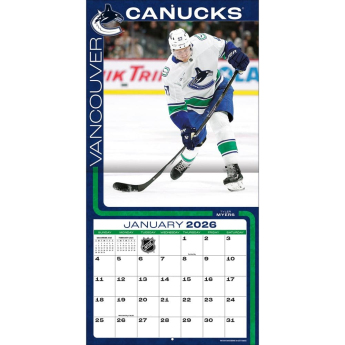 Vancouver Canucks naptár 2026 Wall