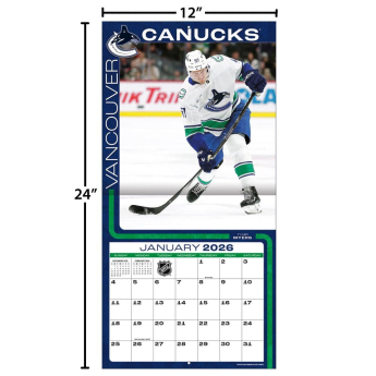 Vancouver Canucks naptár 2026 Wall