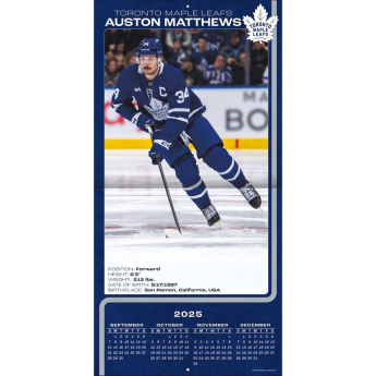Toronto Maple Leafs naptár 2026 Wall Auston Matthews #34