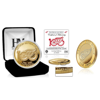 Detroit Red Wings gyűjtői érmék 100th Anniversary Gold Coin