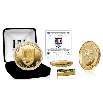 New York Rangers gyűjtői érmék 100th Anniversary Gold Coin