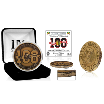 Chicago Blackhawks gyűjtői érmék 100th Anniversary Antique Bronze Coin