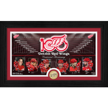 Detroit Red Wings gyűjtői plakett 100th bronze coin Timeline photo mint