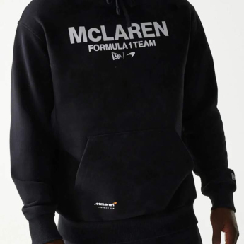 Mclaren Honda férfi kapucnis pulóver NE wordmark balck F1 Team 2025