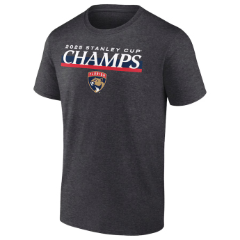 Florida Panthers férfi póló 025 Stanley Cup Champions Give & Go Roster Heather Charcoal