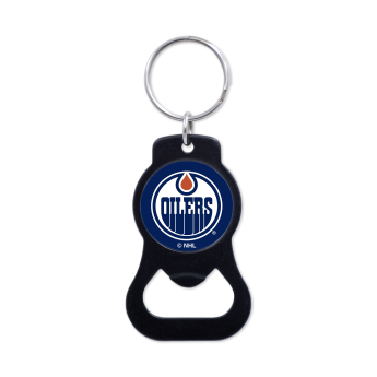 Edmonton Oilers kulcstartó üveg nyitóval Black Ring