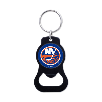 New York Islanders kulcstartó üveg nyitóval Black Ring