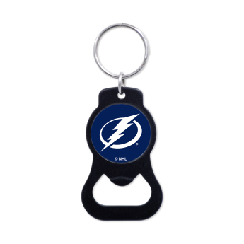 Tampa Bay Lightning kulcstartó üveg nyitóval Black Ring