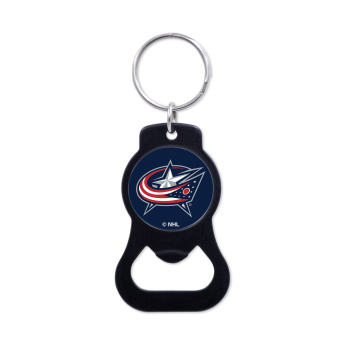 Columbus Blue Jackets kulcstartó üveg nyitóval Black Ring