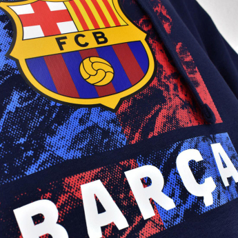 FC Barcelona férfi kapucnis pulóver Marble