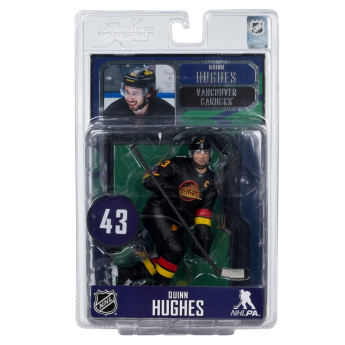 Vancouver Canucks bábu Quinn Hughes #43 SportsPicks Black Jersey