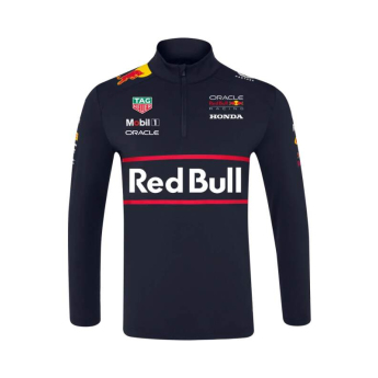 Red Bull Racing férfi pulóver 1/4 Zip official Teamline Replica navy F1 Team 2025
