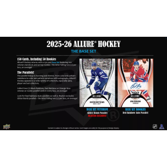 NHL dobozok NHL hokikártyák 2025-26 Upper Deck Allure Blaster Box