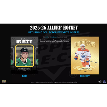 NHL dobozok NHL hokikártyák 2025-26 Upper Deck Allure Blaster Box