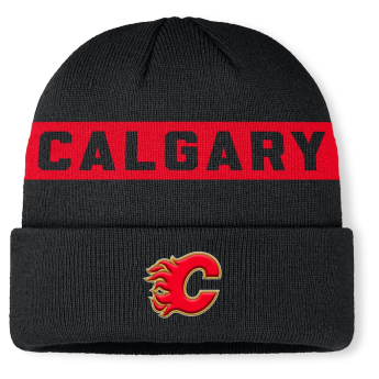 Calgary Flames téli sapka Authentic Pro A/Cap Cuffed inscription