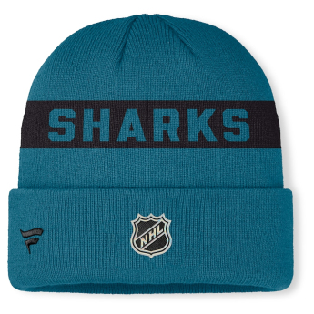 San Jose Sharks téli sapka Authentic Pro A/Cap Cuffed inscription