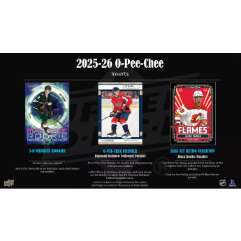 NHL dobozok NHL hokikártyák 2025-26 Upper Deck O-Pee-Chee Hobby Box