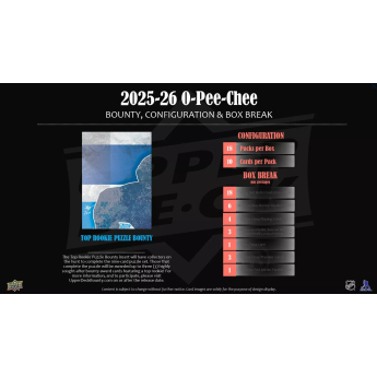NHL dobozok NHL hokikártyák 2025-26 Upper Deck O-Pee-Chee Hobby Box