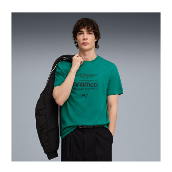 Aston Martin férfi póló greem Large Logo F1 Team 2026