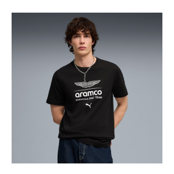 Aston Martin férfi póló black Large Logo F1 Team 2026