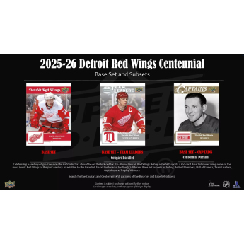 NHL dobozok NHL hokikártyák Detroit Red Wings NHL Centennial Hobby Box