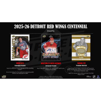 NHL dobozok NHL hokikártyák Detroit Red Wings NHL Centennial Hobby Box