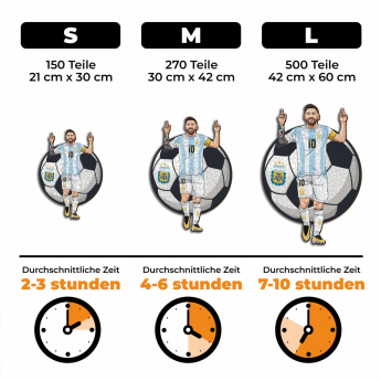 Labdarúgó válogatott fa puzzle ARGENTINA Messi NEW 150 pcs
