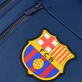 FC Barcelona férfi kapucnis kabát Softshell navy light