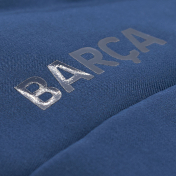 FC Barcelona férfi kapucnis kabát Softshell navy light