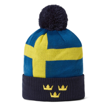 Jégkorong képviselet téli sapka Sweden Pom Flag
