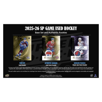 NHL dobozok NHL hokikártyák 2025-26 Upper Deck SP Game Used Hobby Box