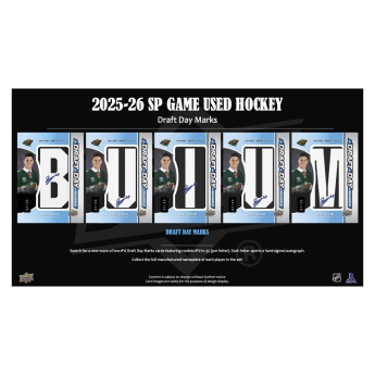 NHL dobozok NHL hokikártyák 2025-26 Upper Deck SP Game Used Hobby Box