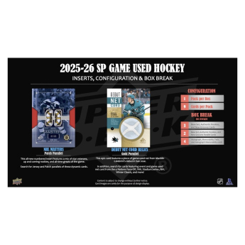 NHL dobozok NHL hokikártyák 2025-26 Upper Deck SP Game Used Hobby Box