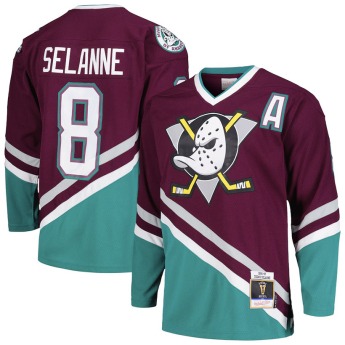 Anaheim Ducks hoki mez Teemu Selanne 1996 Dark Jersey