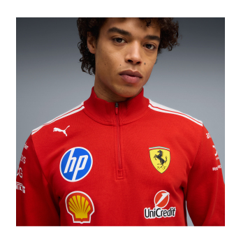 Ferrari férfi pulóver T7 Half Zip official Teamline Replica F1 Team 2026