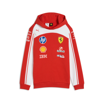 Ferrari gyerek kapucnis pulóver official Teamline Replica F1 Team 2026