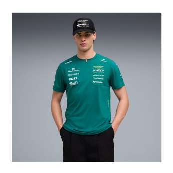 Aston Martin férfi póló green official Teamline Replica F1 Team 2026