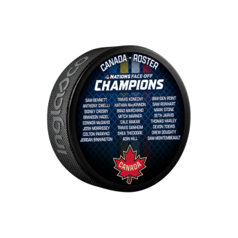 NHL termékek korong 4 Nations Face-Off Team Canada Roaster Souvenir Collectors